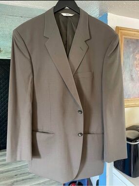Men's Taupe Single-Breasted Sport Coat by